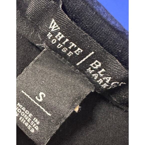 WHBM White House Black Market Small Black Flutter Short Sleeve Top - Picture 7 of 11